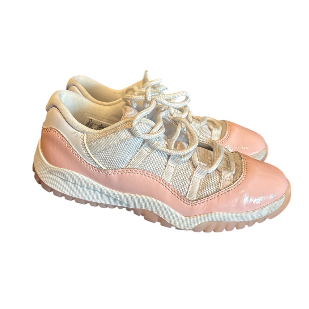 Jordan Pink and White Sneakers Athletic Low-Top